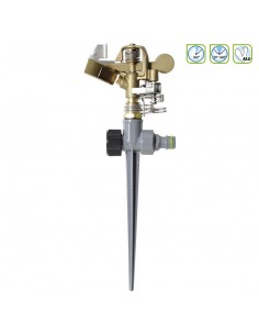 Metal pulsating sprinkler 360° or sector