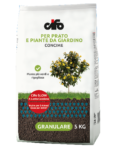 Concime granulare per prato e piante da giardino 5 Kg