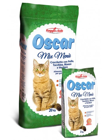 Croccantini Oscar gatto menù mix - 3 kg