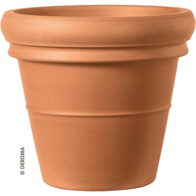 Vaso Doppio Bordo Cotto Ø52 in Terracotta Deroma | Il Punto Verde Shop