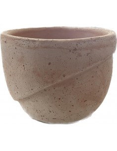 Baby pot liscio geometrico etrusco terracotta tondo...