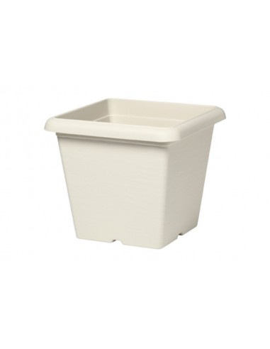 Terrae Vaso Quadro 35 Bianco Pietra