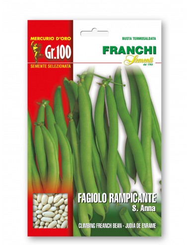 Semi di Fagiolo Rampicante S. Anna 100 gr