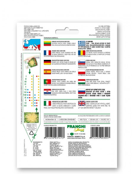 Semi di Indivia Scarola Riccia Cuor d'Oro