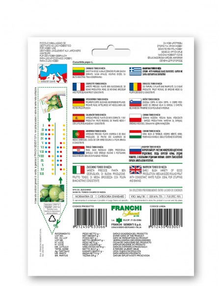 Semi di Zucchino Tondo Chiaro di Nizza