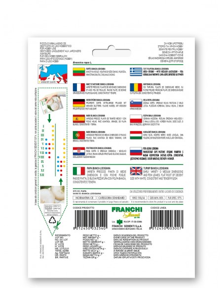 Semi di Rapa da Orto Bianca Lodigiana