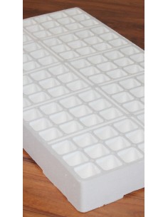 Semenzaio in Polistirolo 120 Fori Quadrato