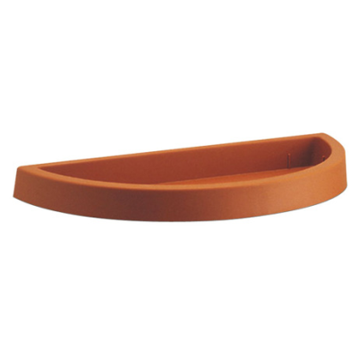 Sottovaso Mezzaluna da 45cm in Plastica per Vaso Egeo