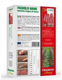 Semi di Fagiolo Nano Borlotto Lingua di Fuoco 250 gr 2