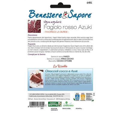 Semi Dotto di Fagiolo Rosso Azuki