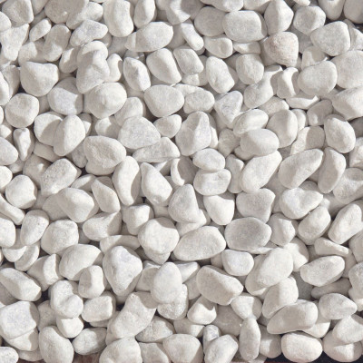 Ciottoli Bianco Carrara 7/15 mm Sacco da 25kg